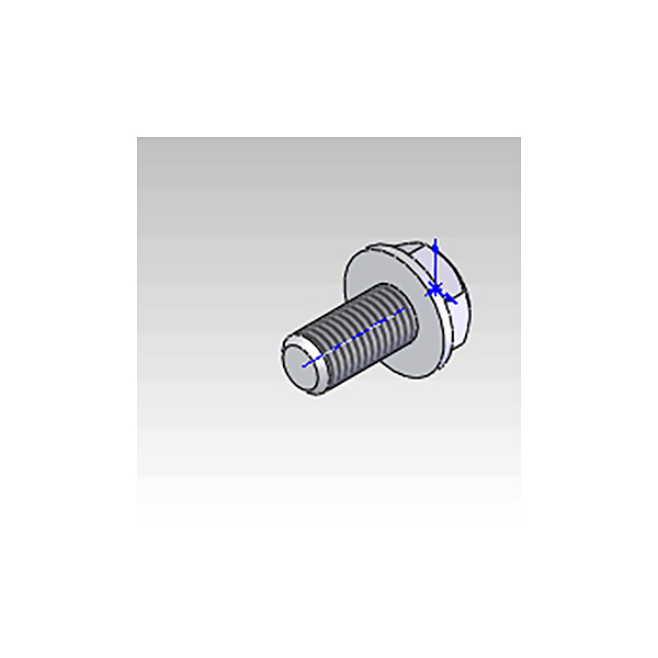 Windhager Gewindefurchende Sechskantschraube DIN 7500, M8x16 TT, verzinkt 017882