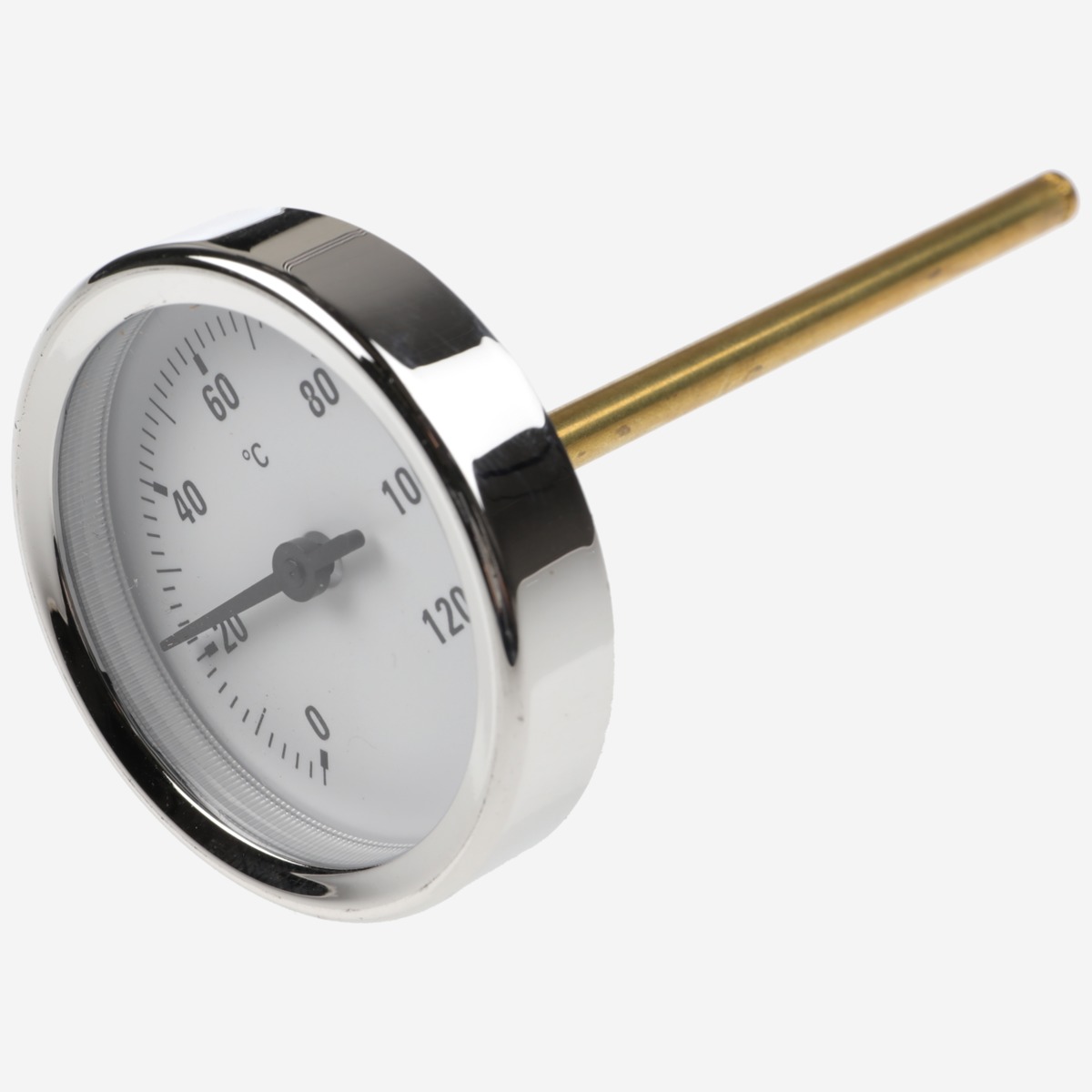 Weishaupt Thermometer 0-120Cel. Dm.51mm Fühler Dm.5 x 83mm