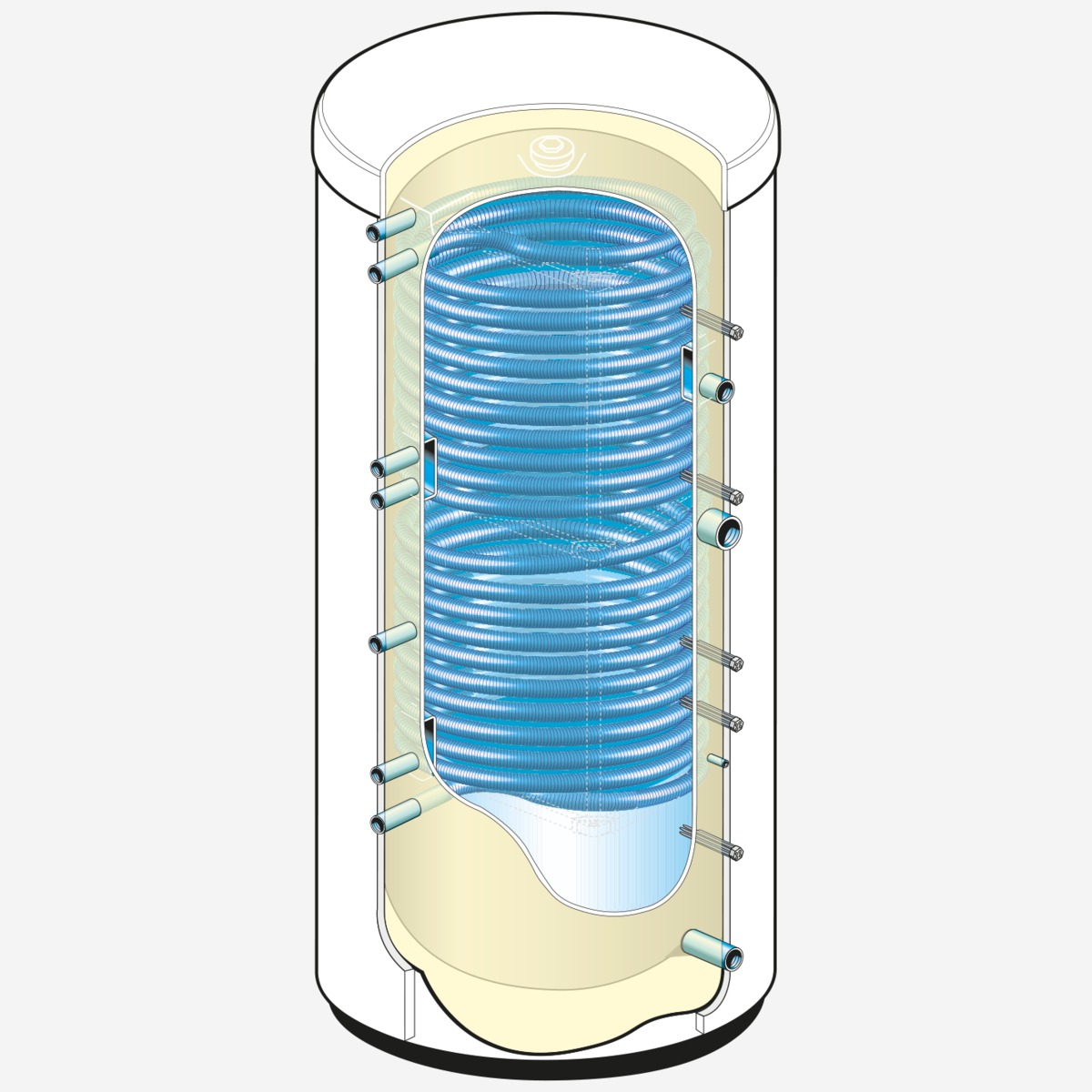 Weishaupt Energiespeicher WES 910 Aqua/Cas/Eco, mit Trinkwasser-Wärmetauscher kaskadierbar