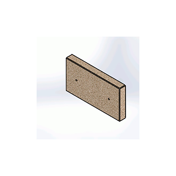 Windhager Isolierstein Reinigungsdeckel 365x195x40mm, Material: Vermiculite 500kg/m³ EWK180 007438