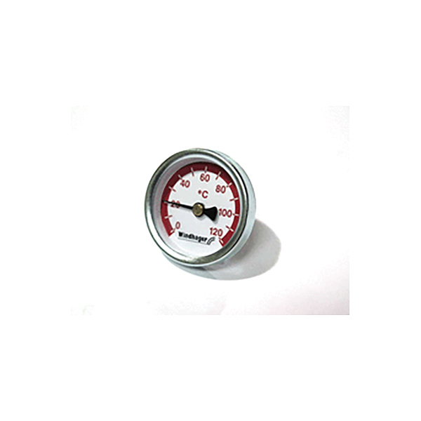 Windhager Zeiger-Thermometer D50mm Vorlauf "rot" zu Kugelhahn ab 04/2010 012148