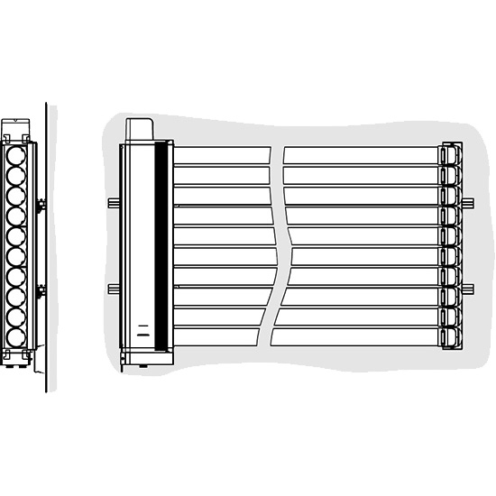 Viessmann Befestigungssystem Fassadenmontage (waagerechte Montage Vitosol 300-TM)